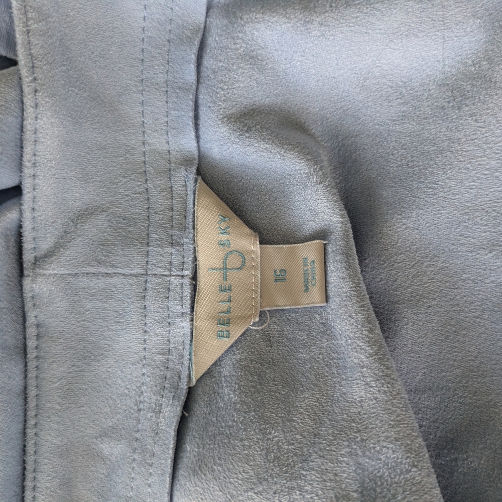 Belle Sky Light Blue Button-Front Mini Skirt 16 - Picture 5 of 6